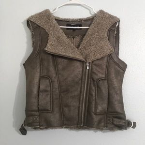 Black rivet vest